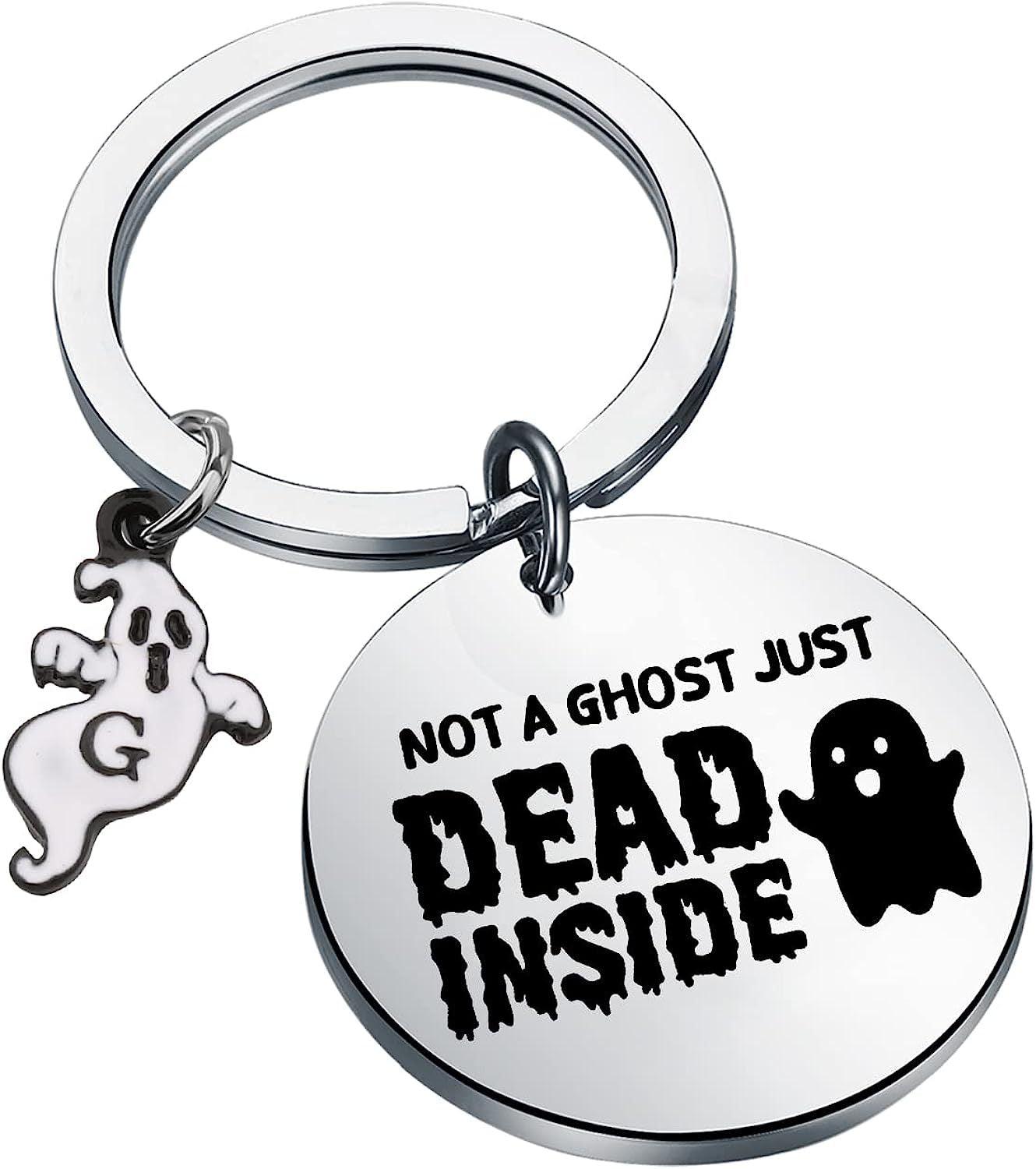 Wholesale Halloween Ghost Stainless Steel Keychain